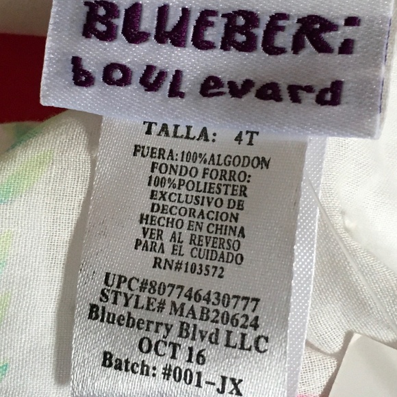 Blueberries Boulevard 2 pieces Shrug &  Dress Set Toddler Girl size 4T. - Picture 5 of 14